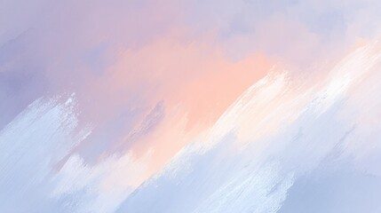 close-up of minimalistic painting with soft brushstrokes and muted colors