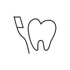 Dental Care Icon Line