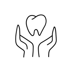 Dental Care Icon Line