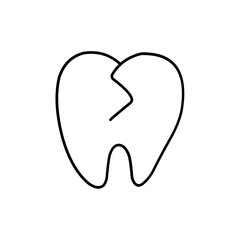 Dental Care Icon Line