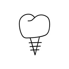 Dental Care Icon Line