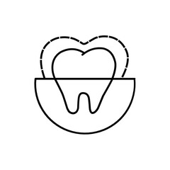 Dental Care Icon Line
