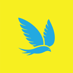 Fototapeta premium bird icon logo silhouette vector