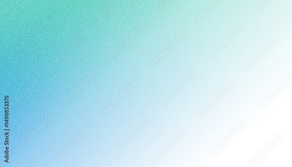 Poster abstract teal gradient background with black corner.