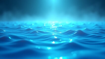 Obraz premium High quality Professional Serene blue ocean waves abstract background stock image