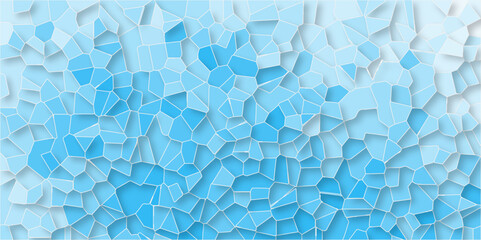 Geometric crystallized colored background for interior solutions or covers. isolated crystalize terrazzo vintage vector background. Light blue pastel colors stone tile pattern Cement kitchen decor.