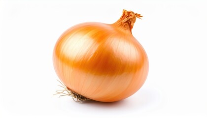  fresh onion isolated on white background, organic and healthy food, raw vegetable