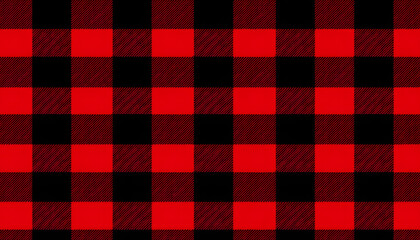 Buffalo Plaid. A large plaid, usually in a red and black color scheme. Often associated with lumberjacks and winter holidays. This style is popular in clothing designs, especially flannel shirts, as w
