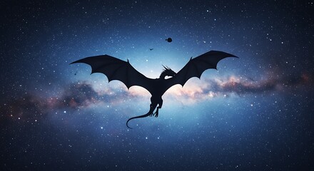 Fototapeta premium Cosmic Dragon's Embrace