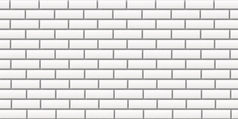 White brick stone wall 3d illustration.