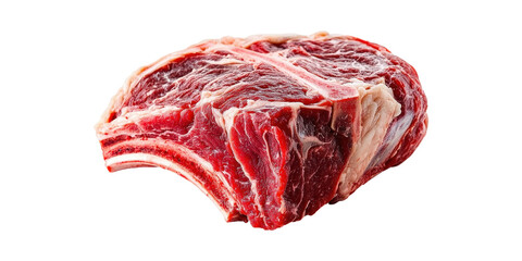 Fototapeta premium Raw Ribeye Steak Cut. Premium Beef For Grilling And Culinary Delights Isolated On Transparent Background