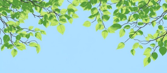 green leaves background