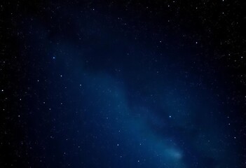 Fototapeta premium Vast, dark blue night sky filled with countless stars, Milky Way visible, deep space background, astronomical, abstract