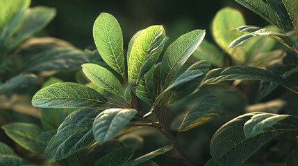 cashew plant foliage close-up