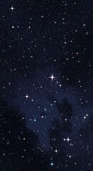 Obraz premium Celestial Dreamscape: Deep Blue Starry Night