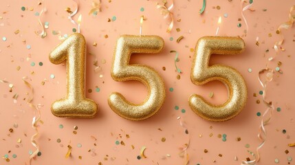 Gold anniversary number 155