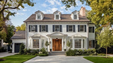 Exterior of a traditional style home