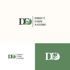 DF + nature leaf logo 