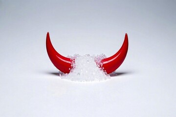 Devil horns with sugar images, east asian, photos, south asian indigenous hispanic or latinx illustration, horizontal