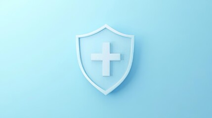 Fototapeta premium shield with cross