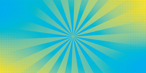 Comic blank cartoon template yellow background