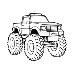 Isolated on white, a red farm tractor, essential agricultural machinery for field work and transport in the farming industry