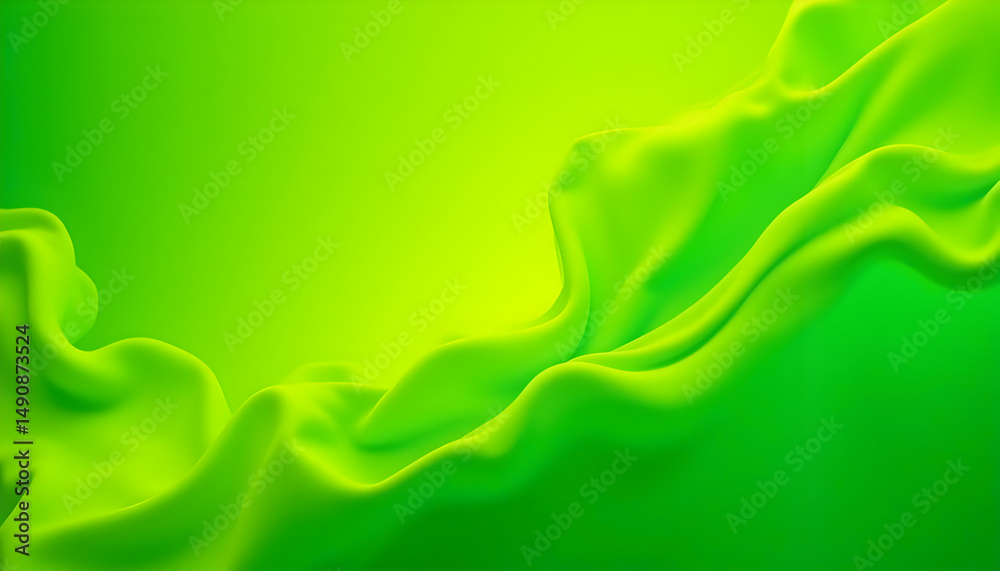 Poster smooth green and yellow gradient abstract background with texture