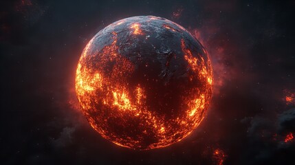 3D Render of Space Debris Around Planet Earth 8K Realistic
