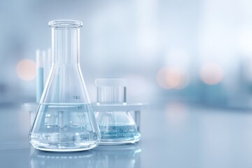 close-up of scientific instruments on clean laboratory workspace representing balance of technology and ethics