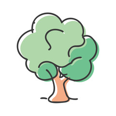 abstract tree icon, abstract tree vector illustration-simple illustration of abstract tree, perfect for abstract tree logos and icons