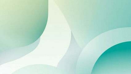 Abstract blue and green backgrounds showcase a wavy pattern with smooth curves of light and color, a futuristic design concept