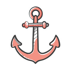 anchor icon, anchor vector illustration-simple illustration of anchor, perfect for anchor logos and icons