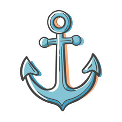 anchor icon, anchor vector illustration-simple illustration of anchor, perfect for anchor logos and icons