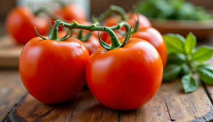 Fresh Organic Tomatoes for Healthy Vegetarian Recipes and Dishes