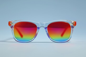 Modern sunglasses photographed isolated on clean bright white background for clarity