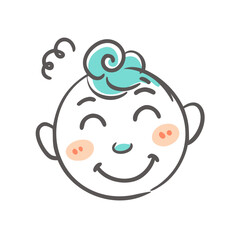 baby icon, baby vector illustration-simple illustration of baby, perfect for baby logos and icons