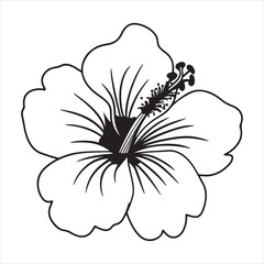 Vibrant Hibiscus Flower in Full Bloom &ndash; Tropical Botanical Beauty