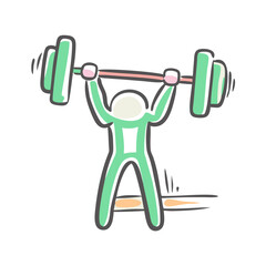barbell bodybuilding icon, barbell bodybuilding vector illustration-simple illustration of barbell bodybuilding, perfect for barbell bodybuilding logos and icons