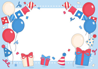 fourth july celebration frame 2