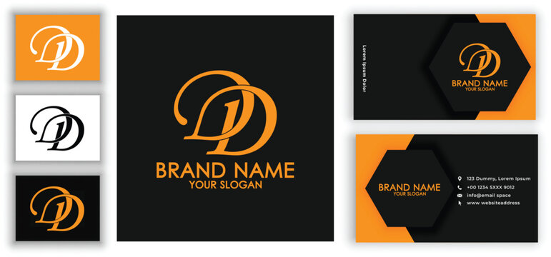 Minimalist DD Monogram Logo &ndash; Elegant Double D Letter Symbol Design