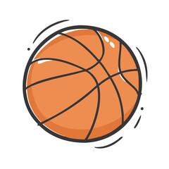 basketball ball icon, basketball ball vector illustration-simple illustration of basketball ball, perfect for basketball ball logos and icons