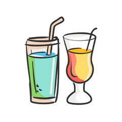 beverages icon, beverages vector illustration-simple illustration of beverages, perfect for beverages logos and icons