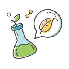 biology science icon, biology science vector illustration-simple illustration of biology science, perfect for biology science logos and icons