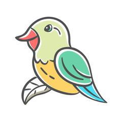 bird icon, bird vector illustration-simple illustration of bird, perfect for bird logos and icons