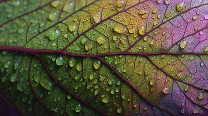 Obraz premium extreme zoom leaf detail