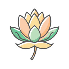 blossom lotus icon, blossom lotus vector illustration-simple illustration of blossom lotus, perfect for blossom lotus logos and icons
