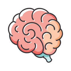 brain icon, brain vector illustration-simple illustration of brain, perfect for brain logos and icons