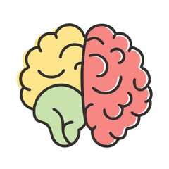 brain icon, brain vector illustration-simple illustration of brain, perfect for brain logos and icons