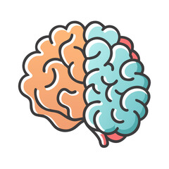brain icon, brain vector illustration-simple illustration of brain, perfect for brain logos and icons