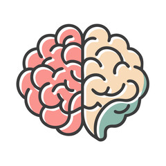 brain icon, brain vector illustration-simple illustration of brain, perfect for brain logos and icons